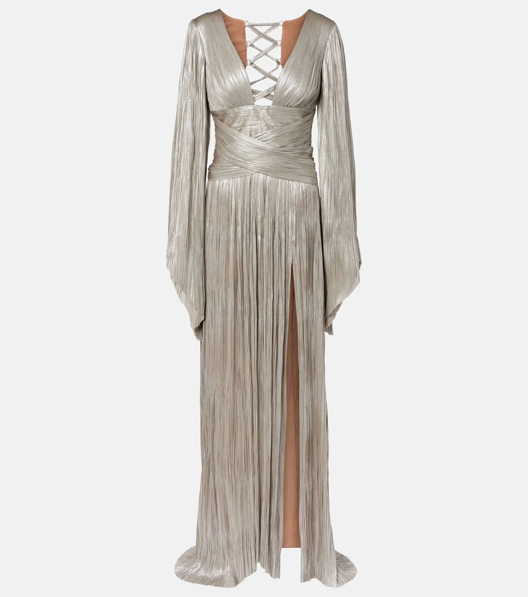 Alana pleated silk tulle gown - 1