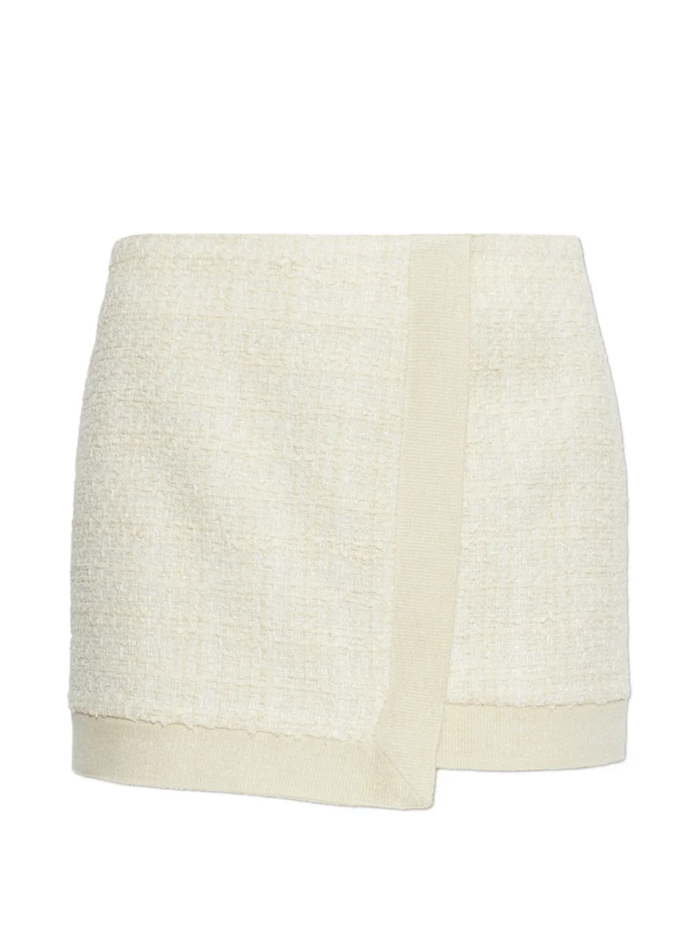 tweed wrap mini skirt - 1