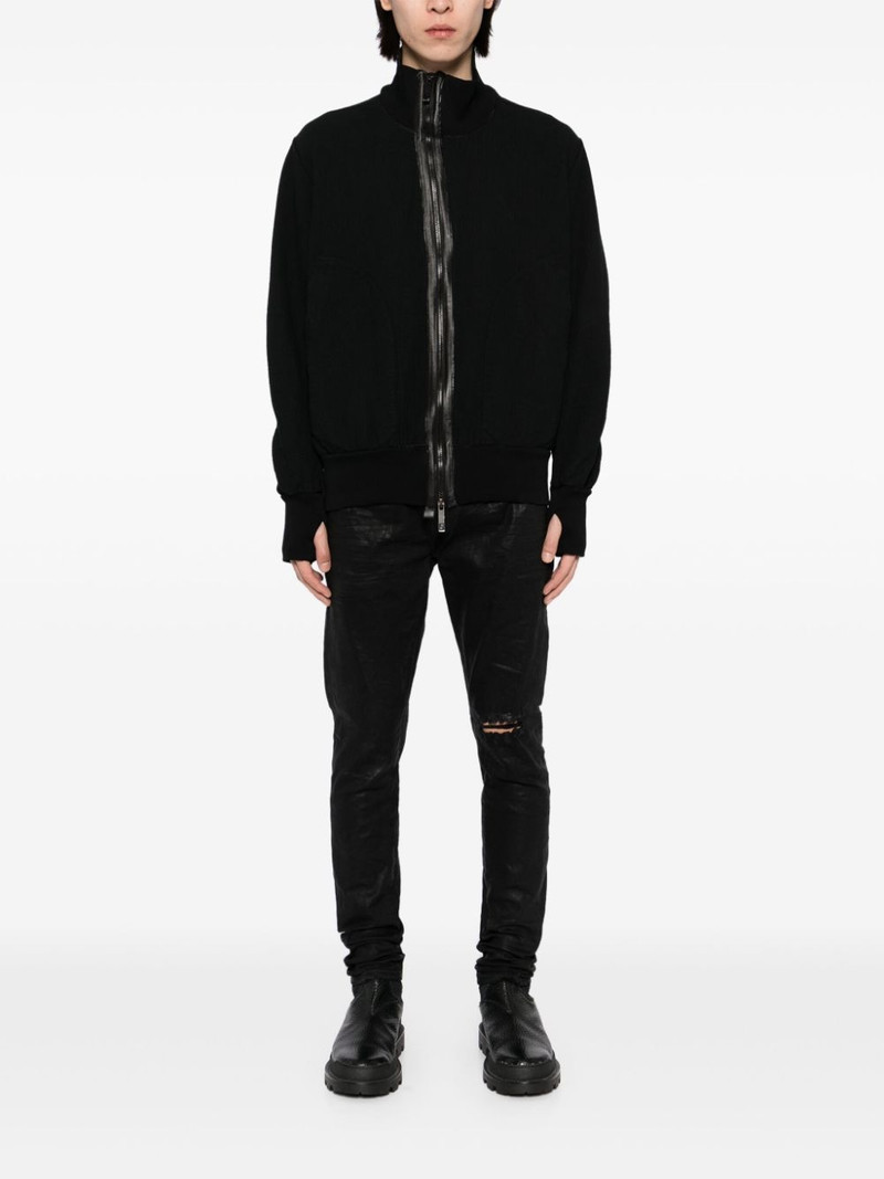Isaac Sellam stripe bomber jacket outlook