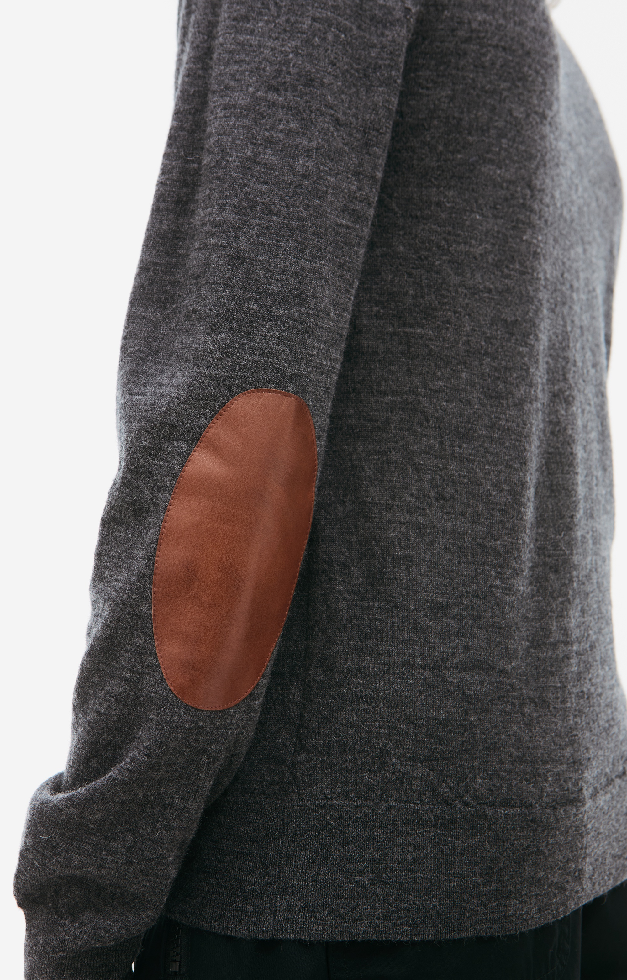 GRAY WOOL SWEATER - 4