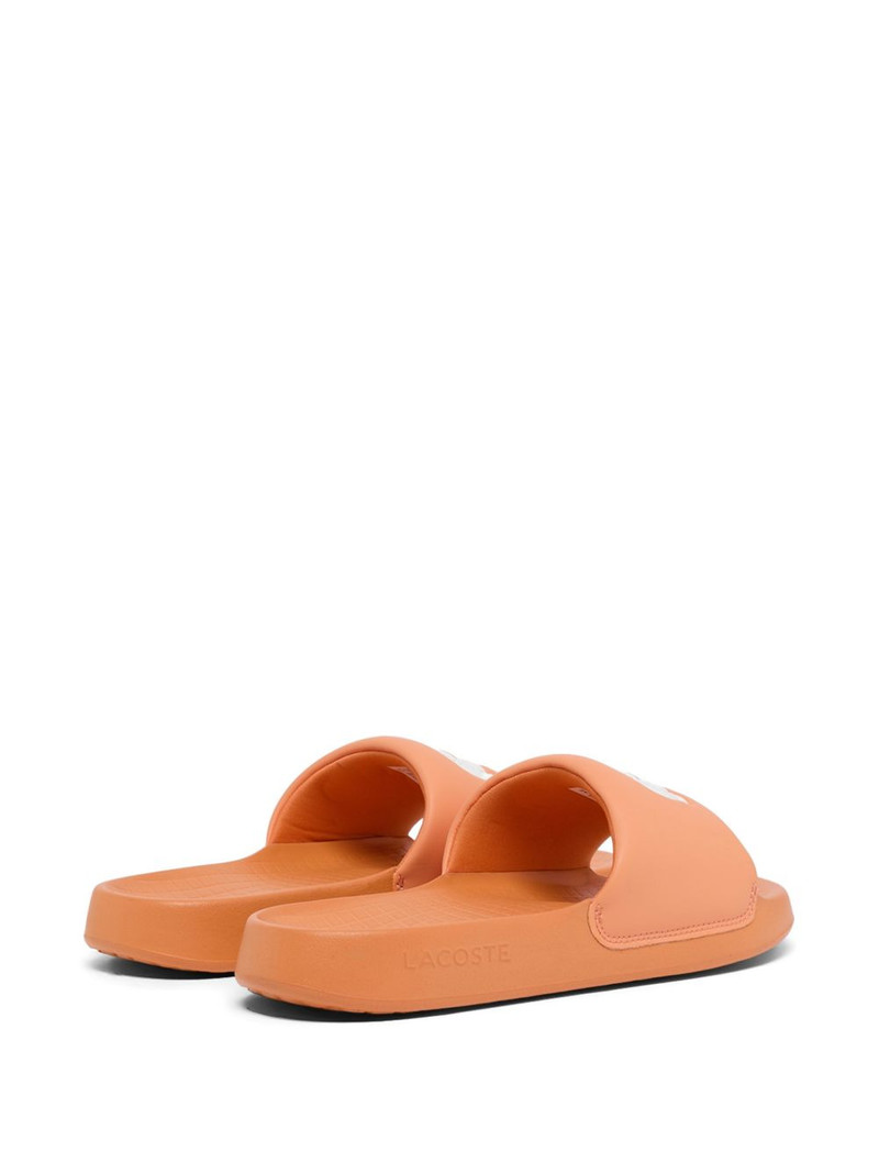 LACOSTE Serve crocodile-embossed slides outlook