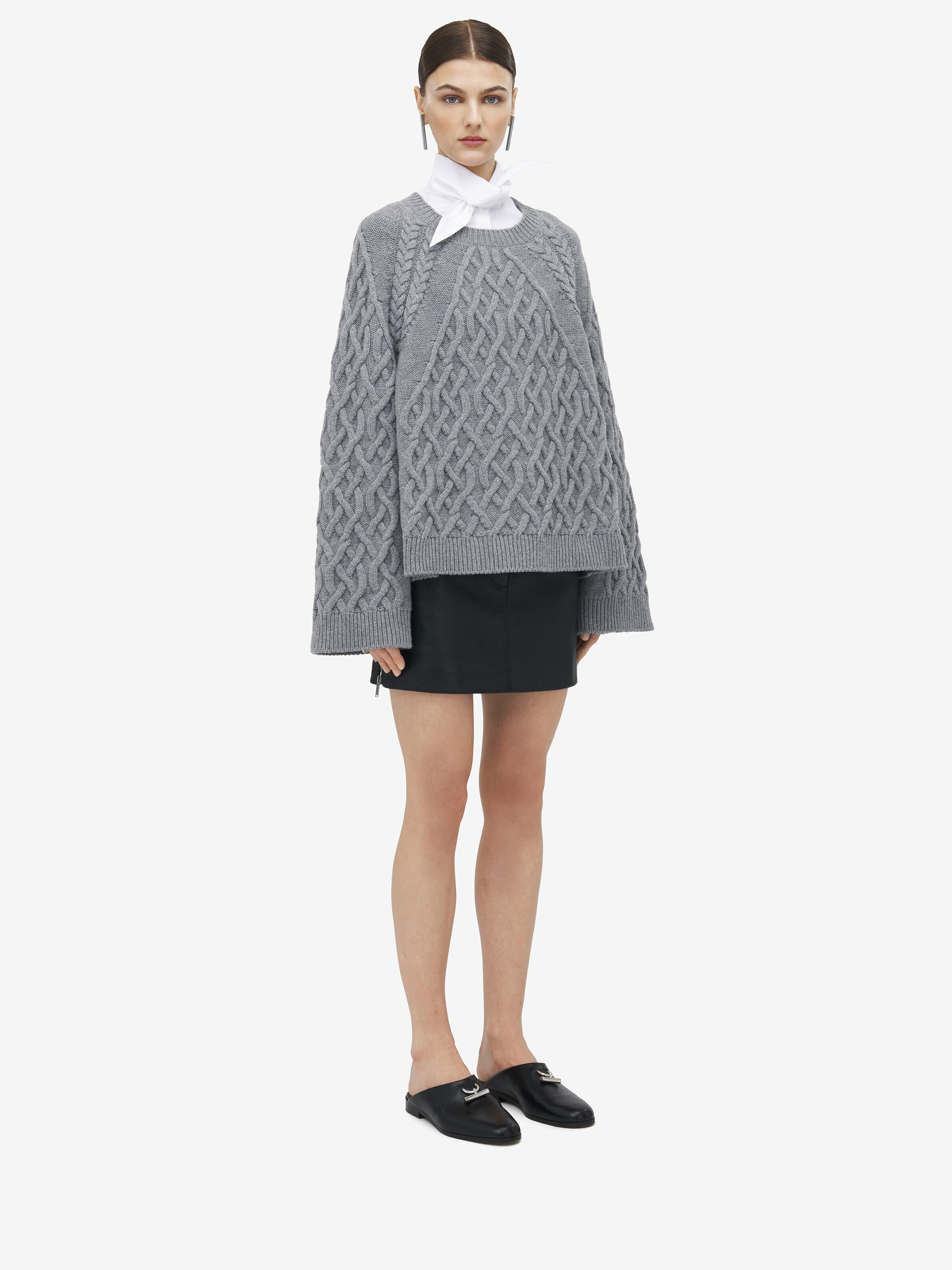 Cable Crew Neck Jumper - 4