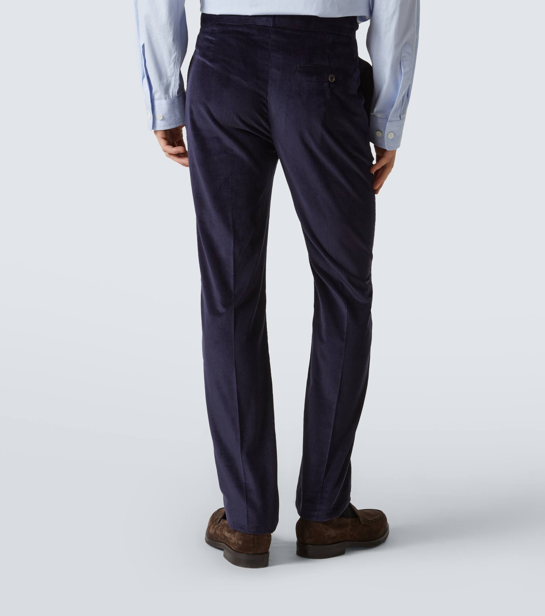 Cotton corduroy straight pants - 4