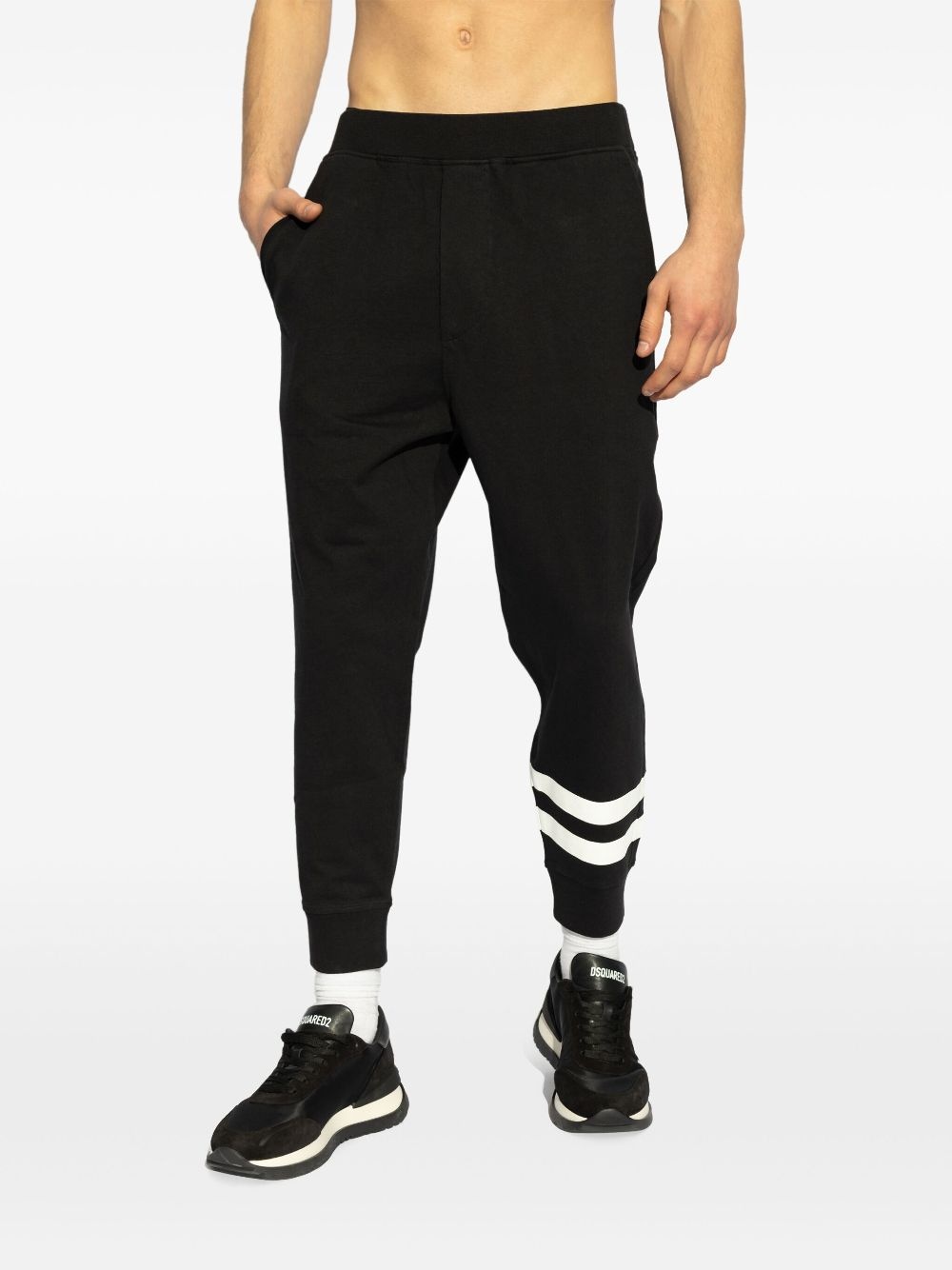 slogan-print track pants - 2