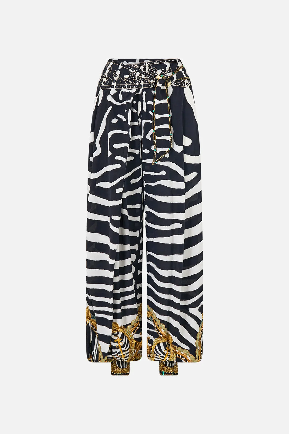 ASYMMETRICAL BELTED PANT ZIG ZAG ZOO - 1