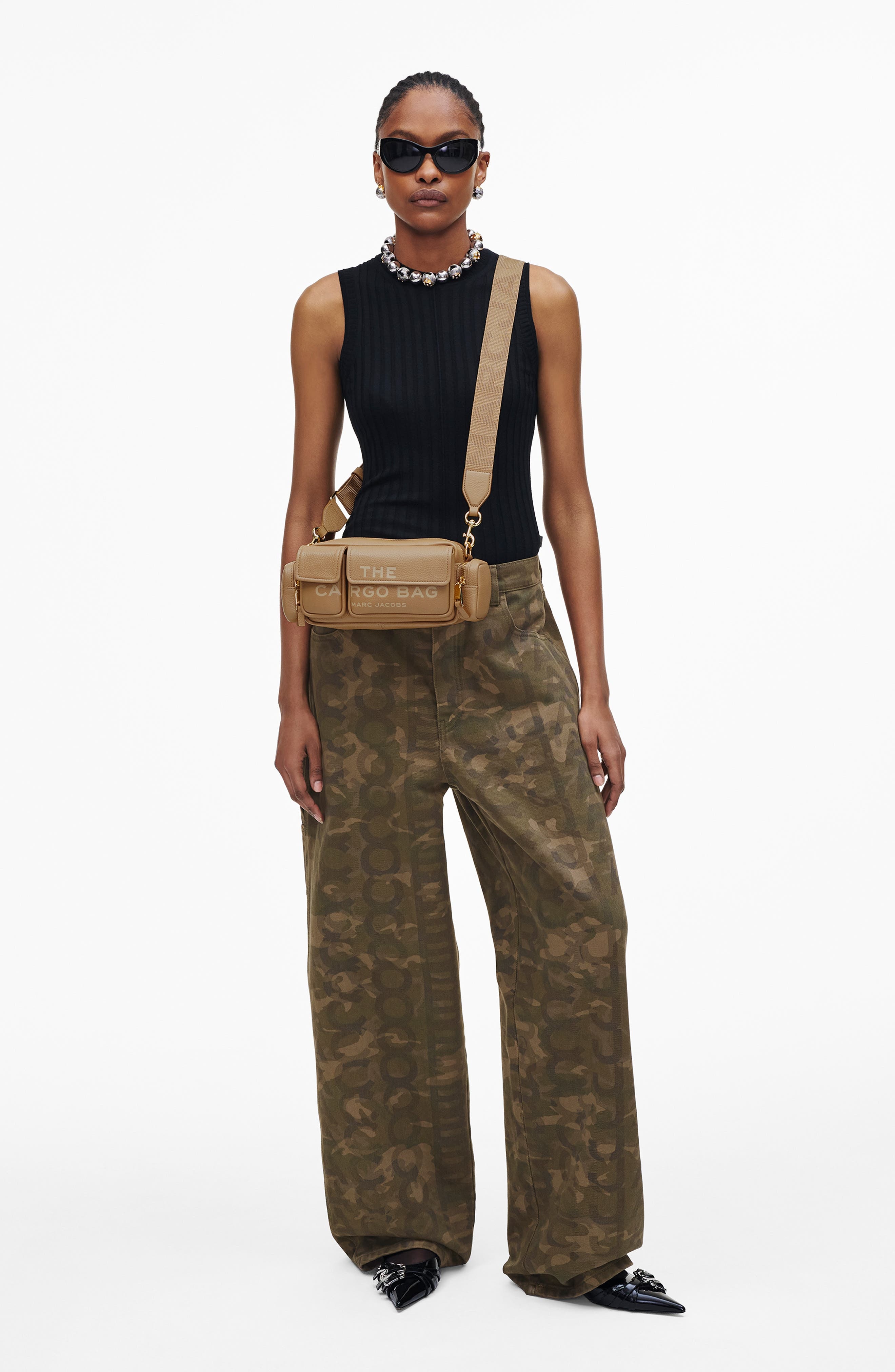 Marc Jacobs The Cargo Leather Shoulder Bag in Camel at Nordstrom - 3