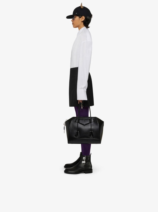 MINI SKIRT IN WOOL AND MOHAIR WITH ZIPS - 3
