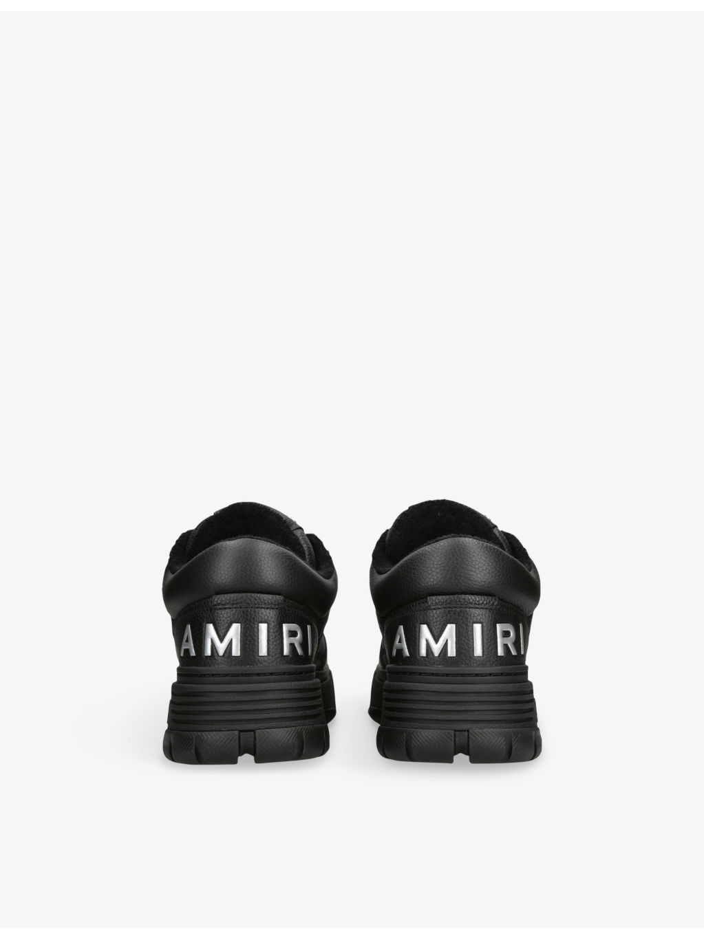Metallic MA-1 Leather Trainers - 4