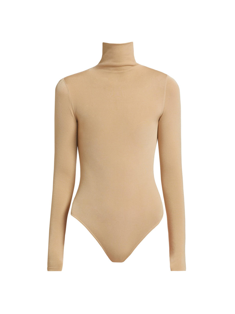 Women's Colorado Turtleneck Bodysuit - Cafe Au Lait 1