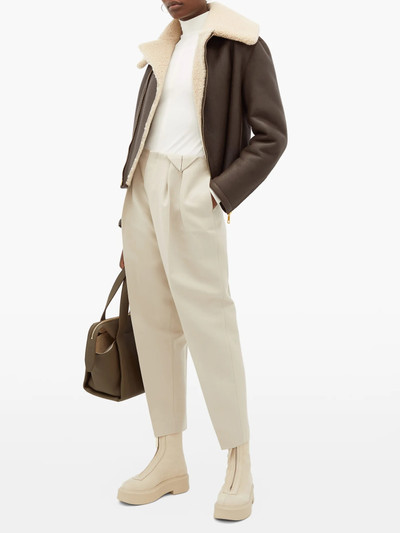 Bottega Veneta Shearling and leather jacket outlook