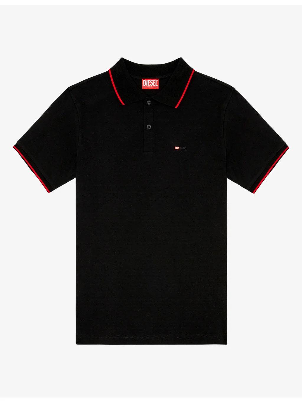 Contrast-Trim Cotton Polo Shirt - 1