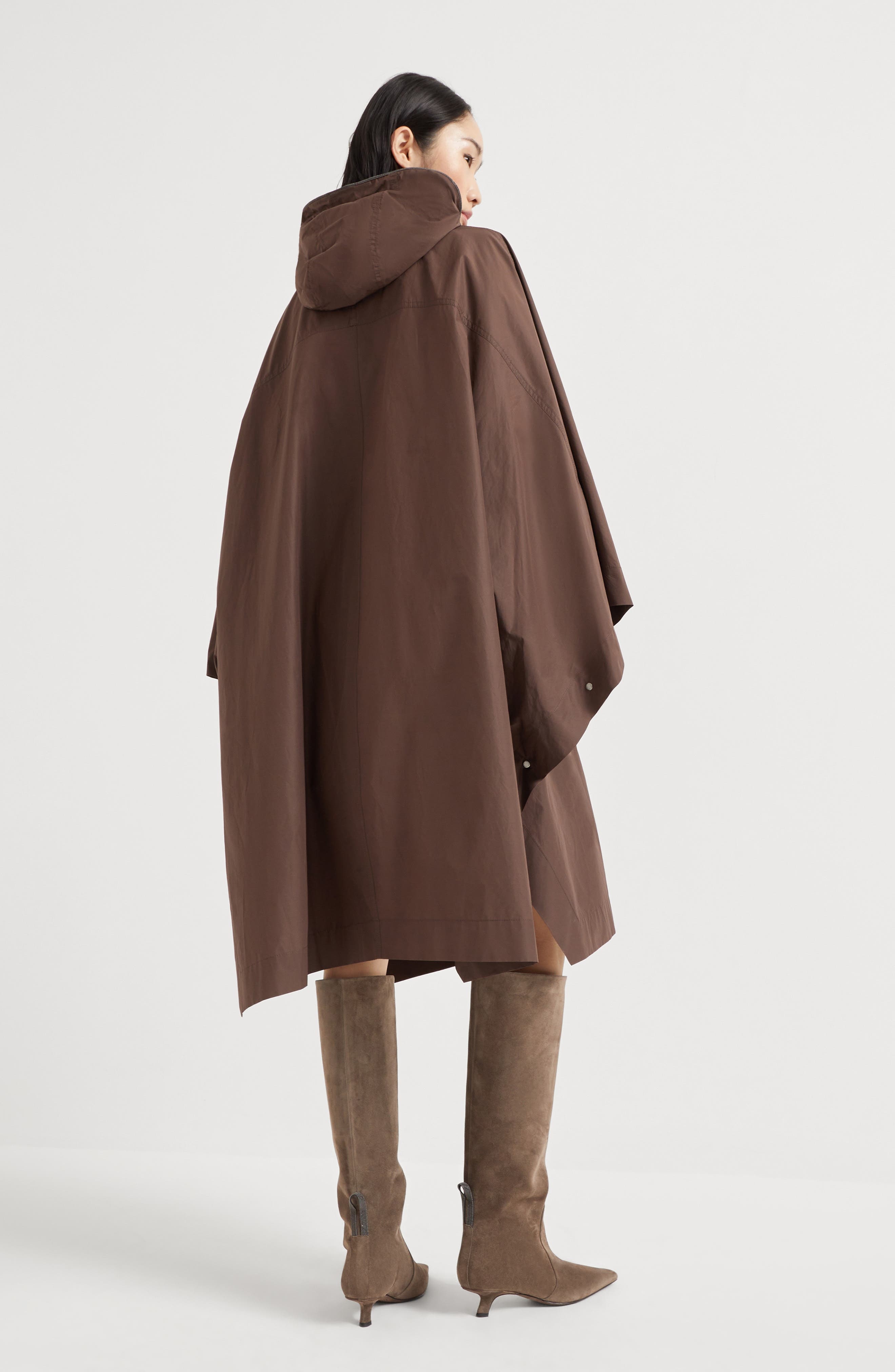 Brunello Cucinelli Parka with monili in Pine Cone Brown at Nordstrom - 3