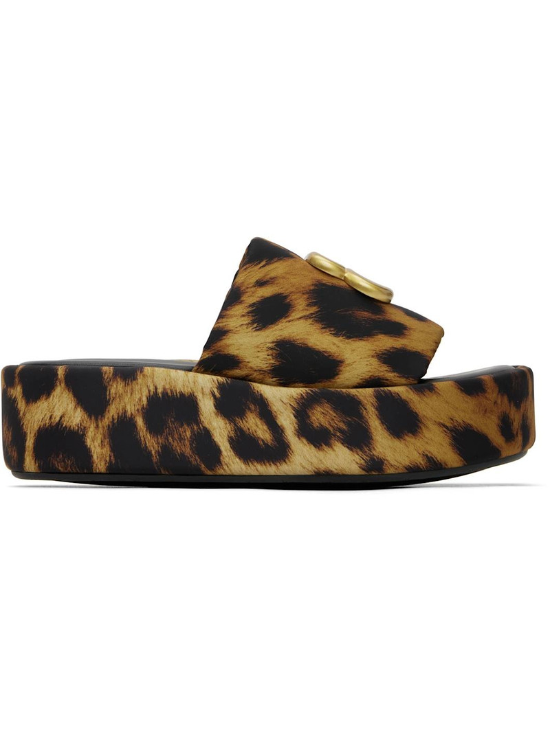 Brown & Black Rise Sandals 1