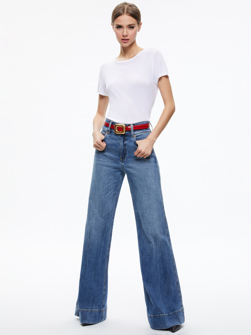 Alice + Olivia LETTY BUCKLE BELT outlook