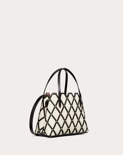 Valentino Small Beehive Calfskin Tote Bag outlook