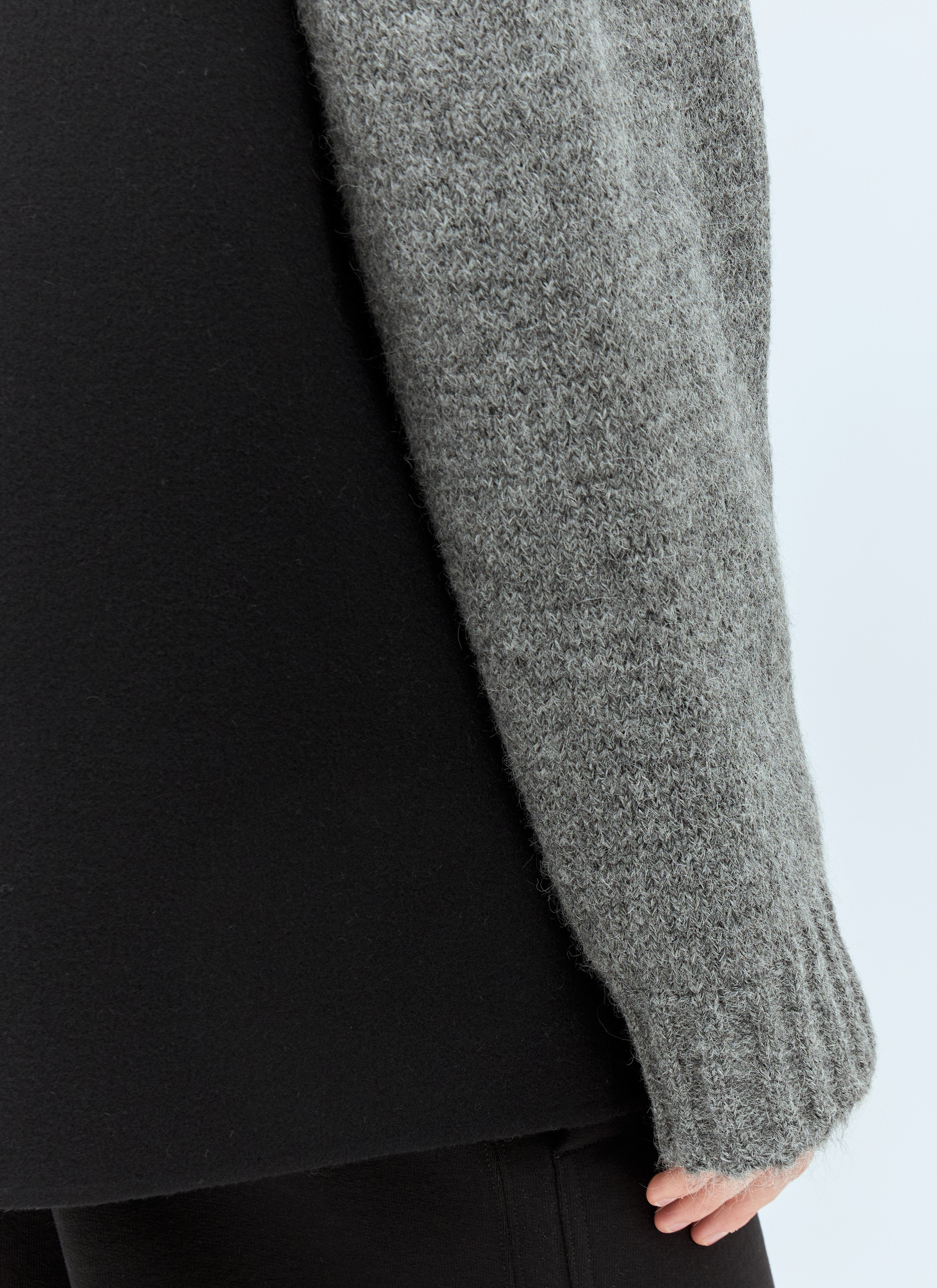 Jil Sander Men Knit-Sleeves Wool Jacket - 3