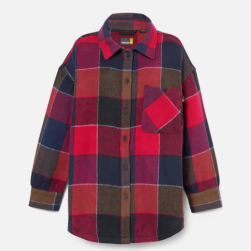 Women's Heavy Flannel Long Overshirt 1