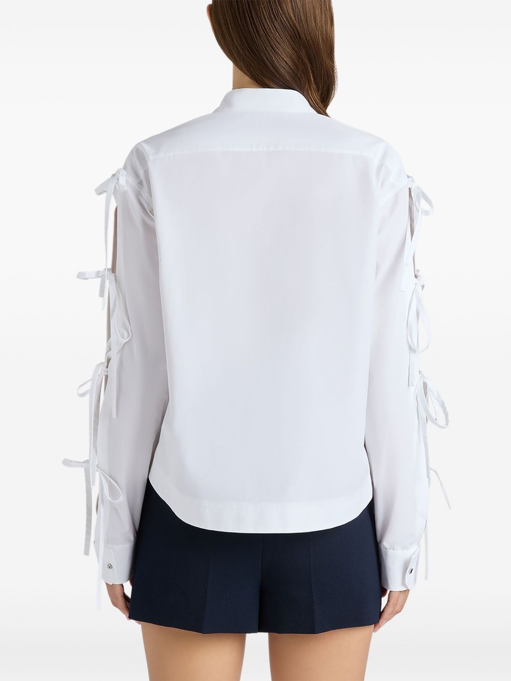 ribbon-detailing shirt - 3