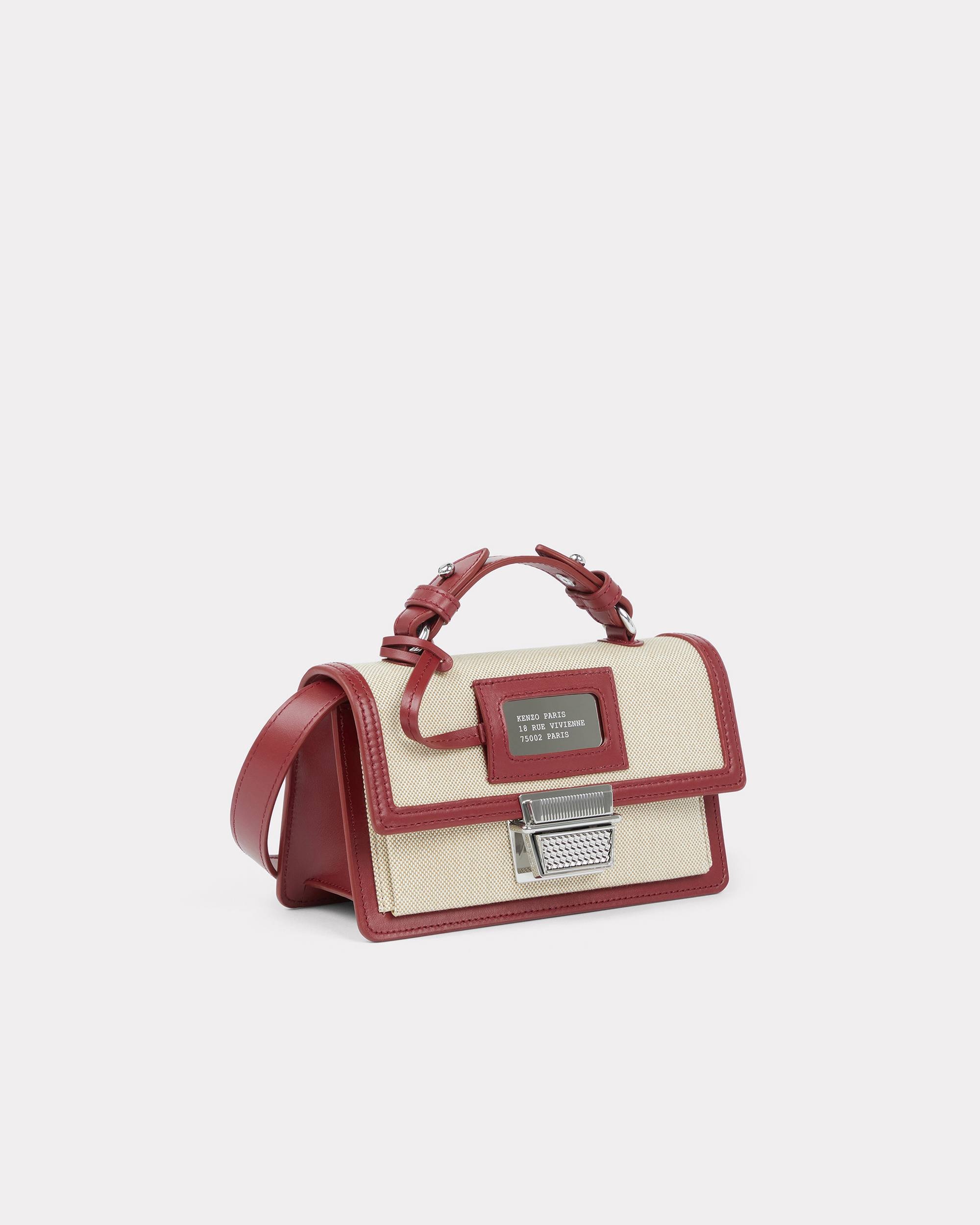 'Rue Vivienne' miniature bi-material bag with strap - 5