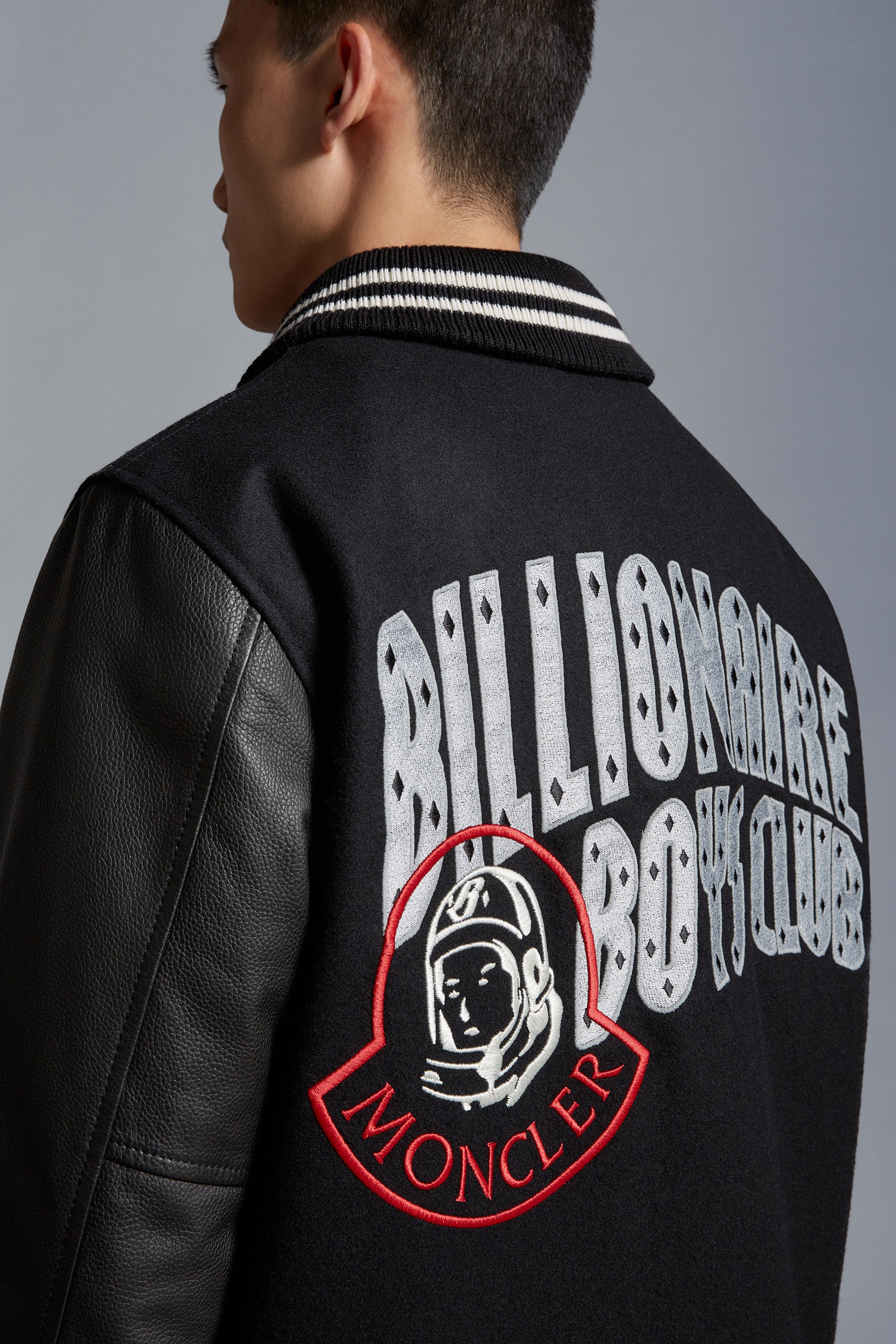 Moncler letterman jacket on sale