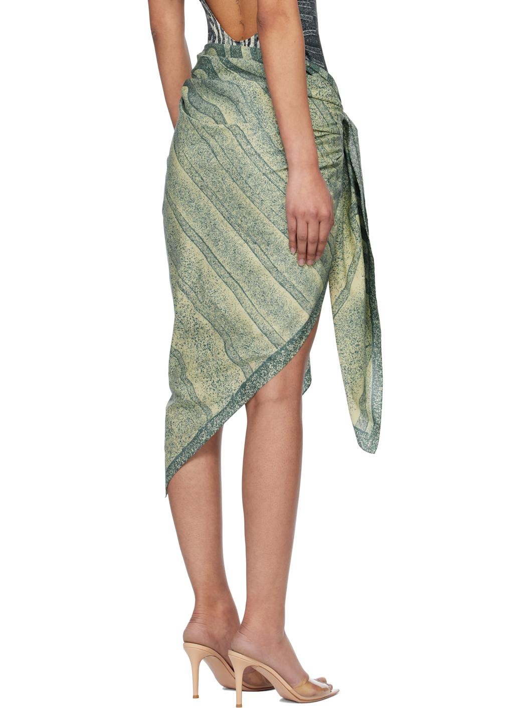 Blue 'The Spirale' Cover-up Skirt - 3
