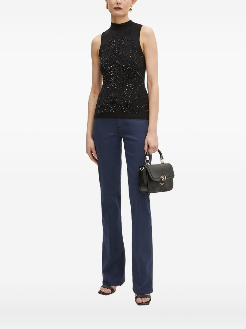 embellished mock-neck top 1