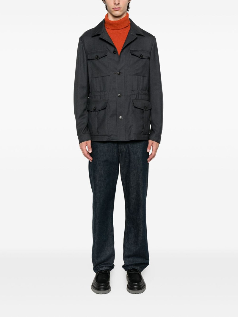 Canali flap-pocket shirt jacket outlook