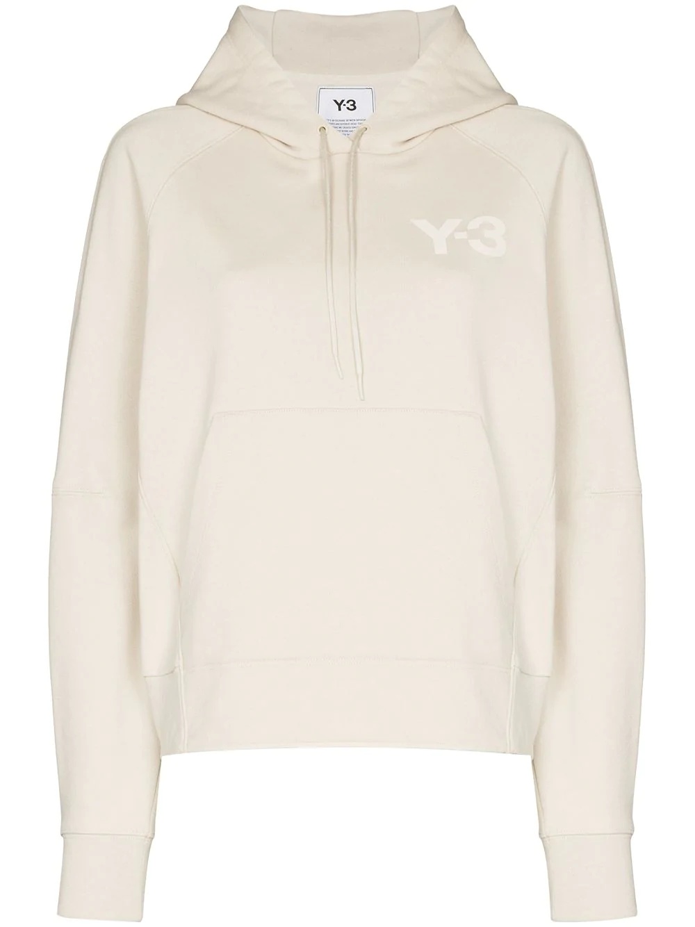 logo-print drawstring hoodie - 1