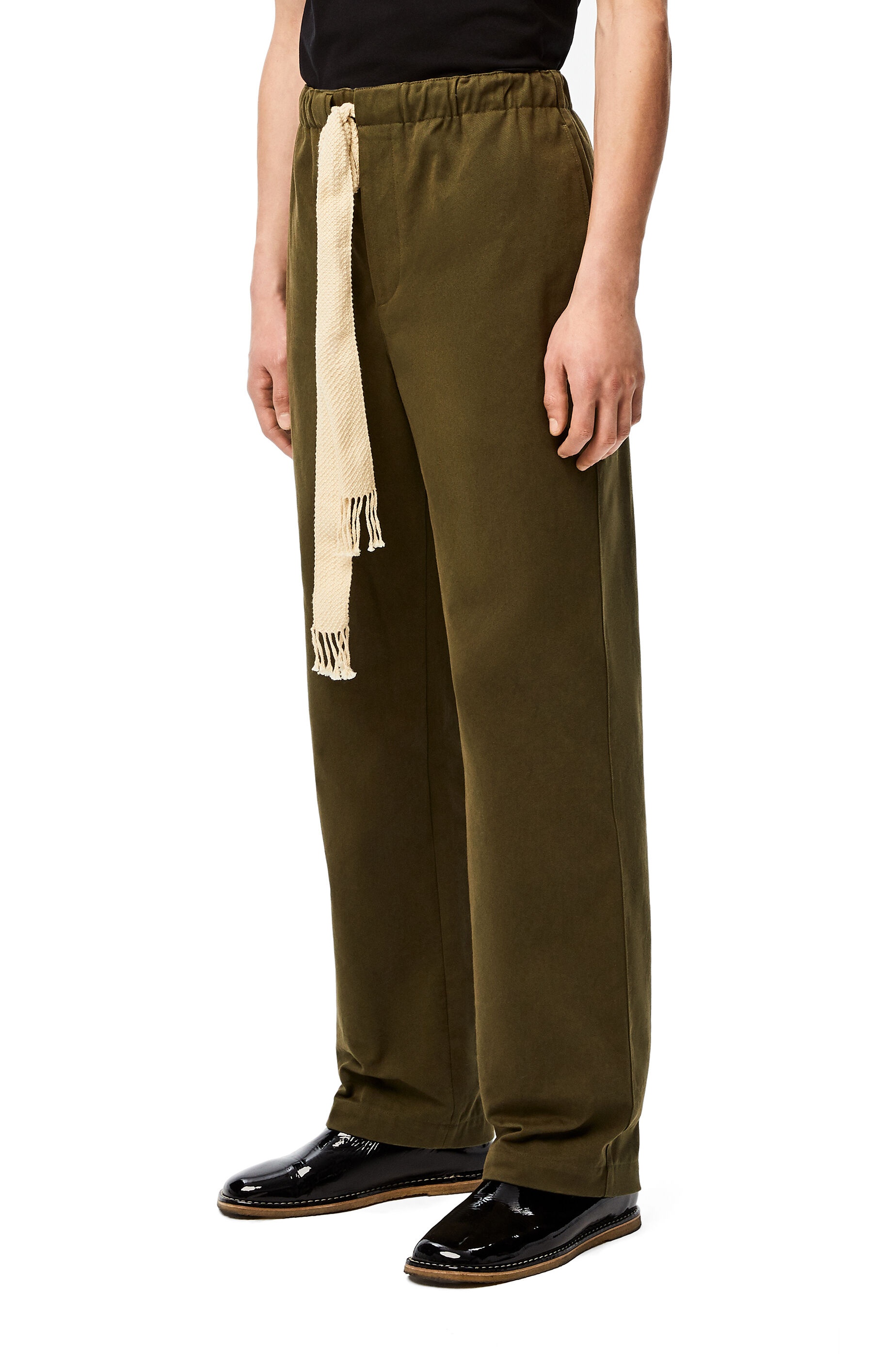 Drawstring trousers in cotton - 3