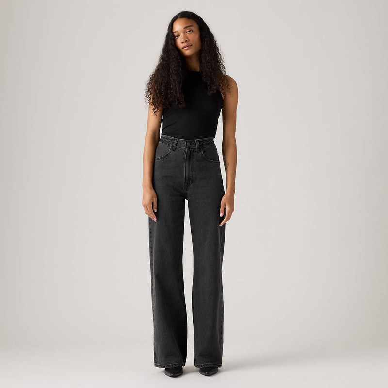 RIBCAGE WIDE LEG BRAIDED WOMEN'S JEANS 2