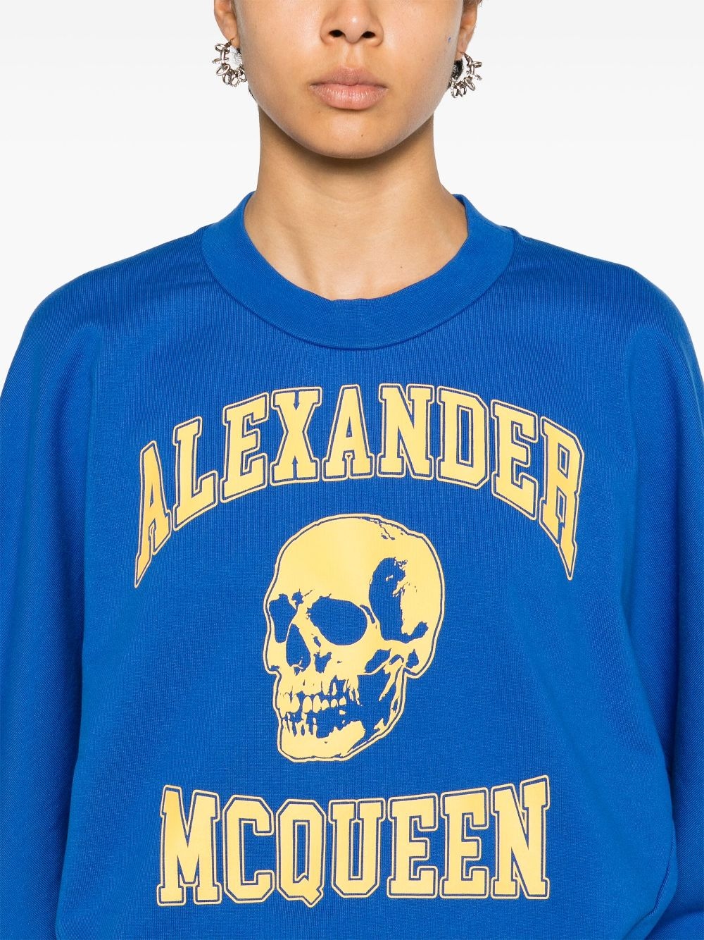 skull-print sweatshirt - 5