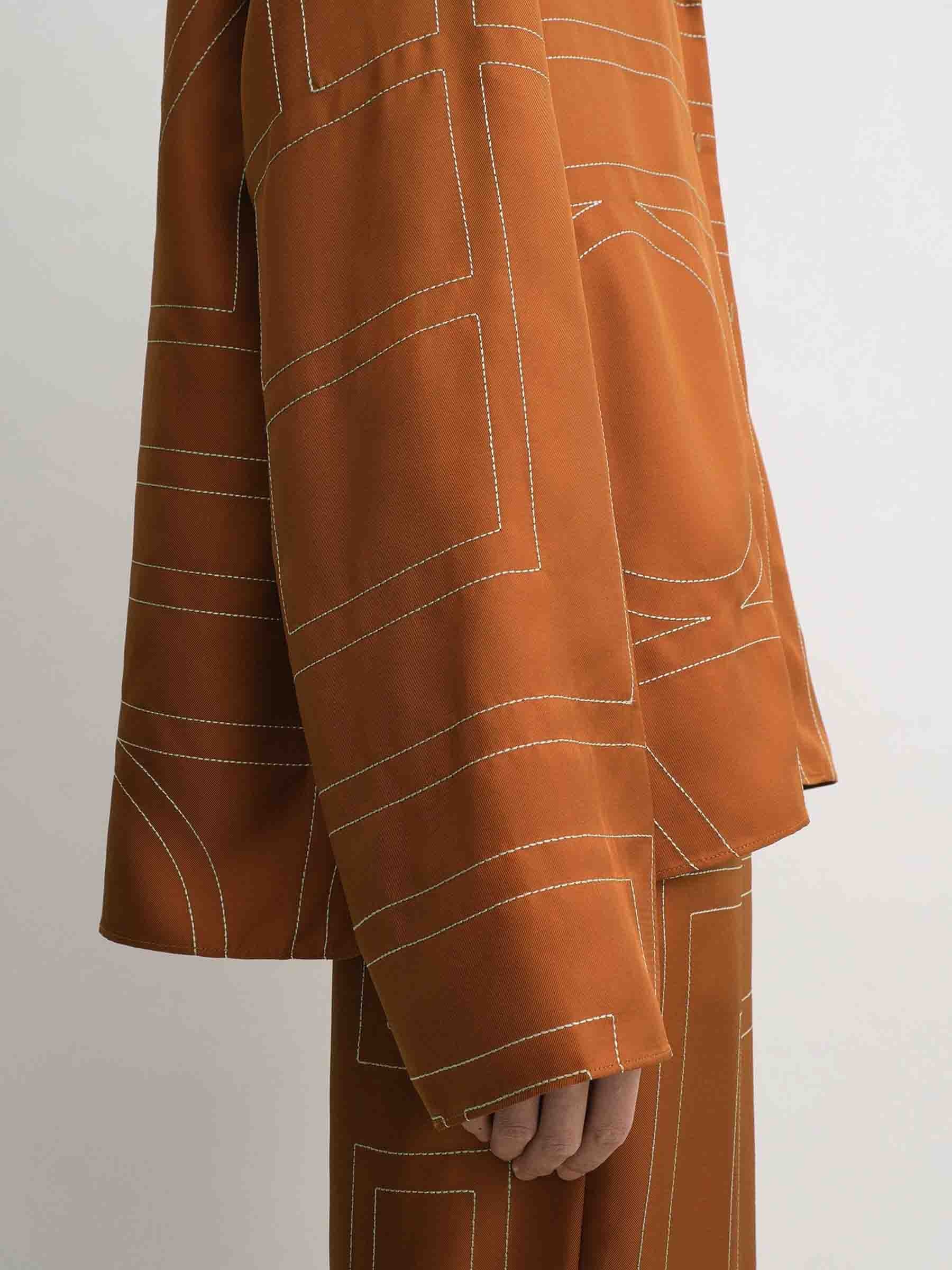 MONOGRAM SILK SHIRT - 4
