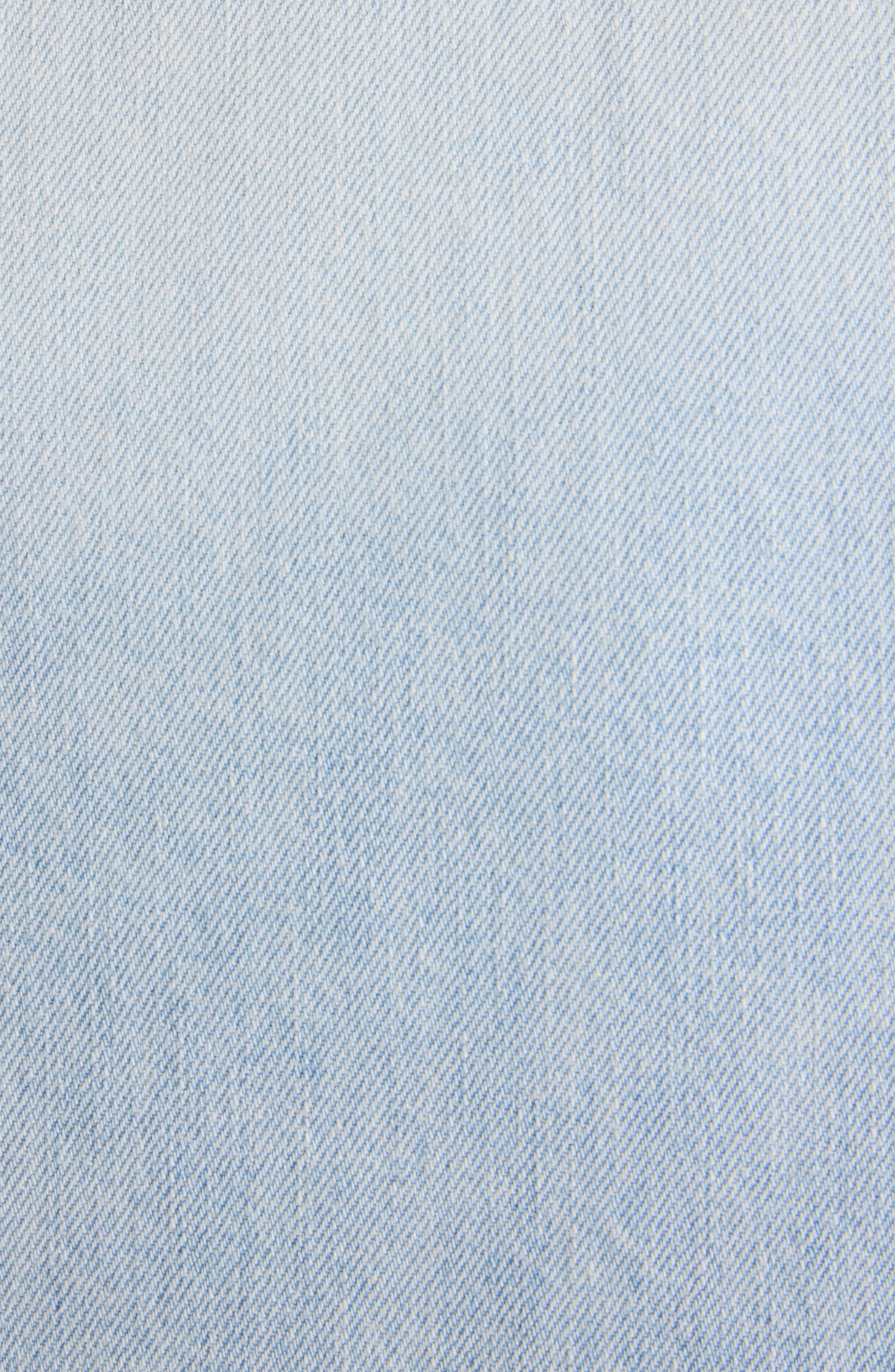 Acne Studios Osky Padded Denim Crop Jacket in Light Blue at Nordstrom - 6