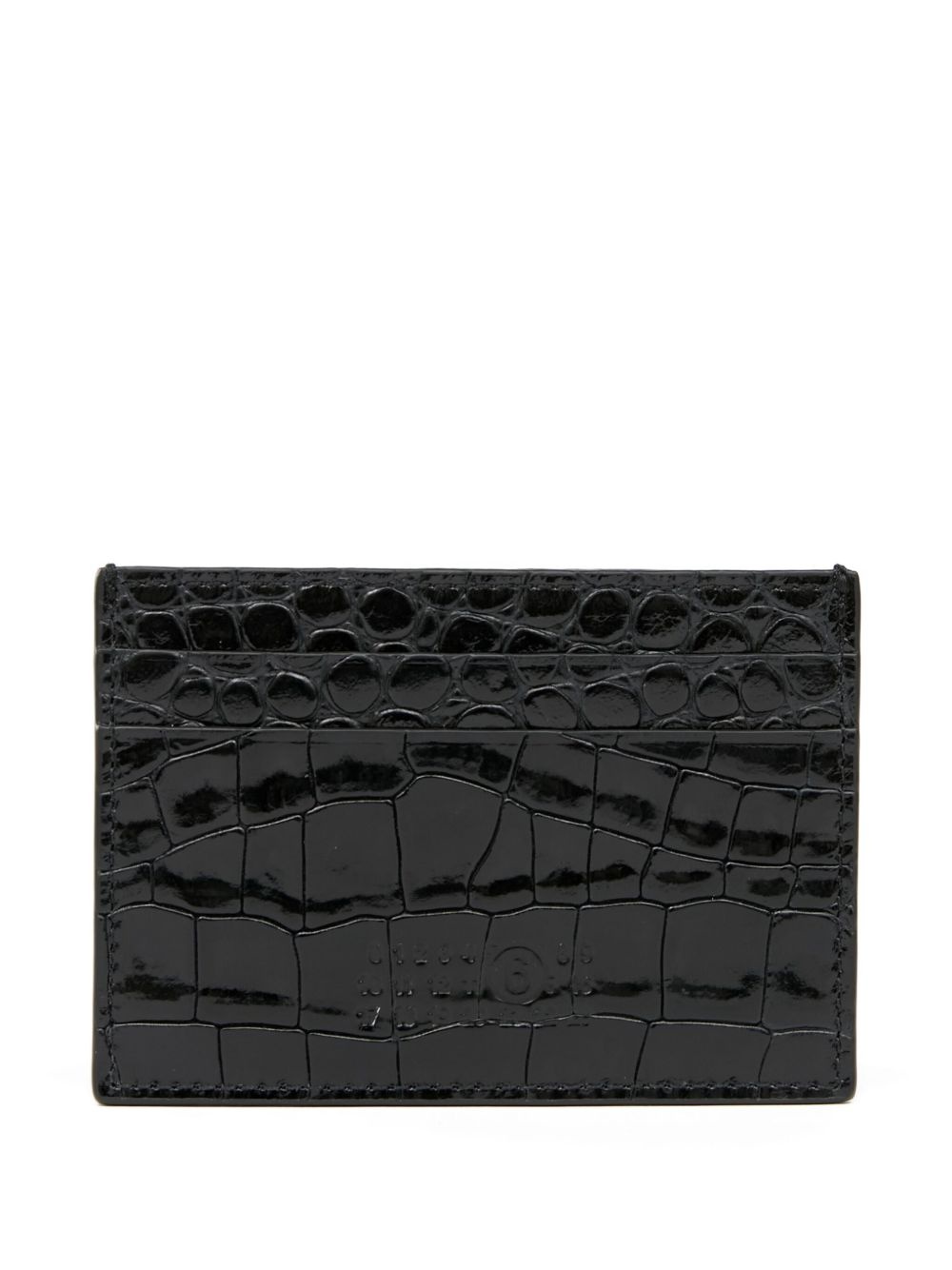 crocodile-embossed cardholder - 2