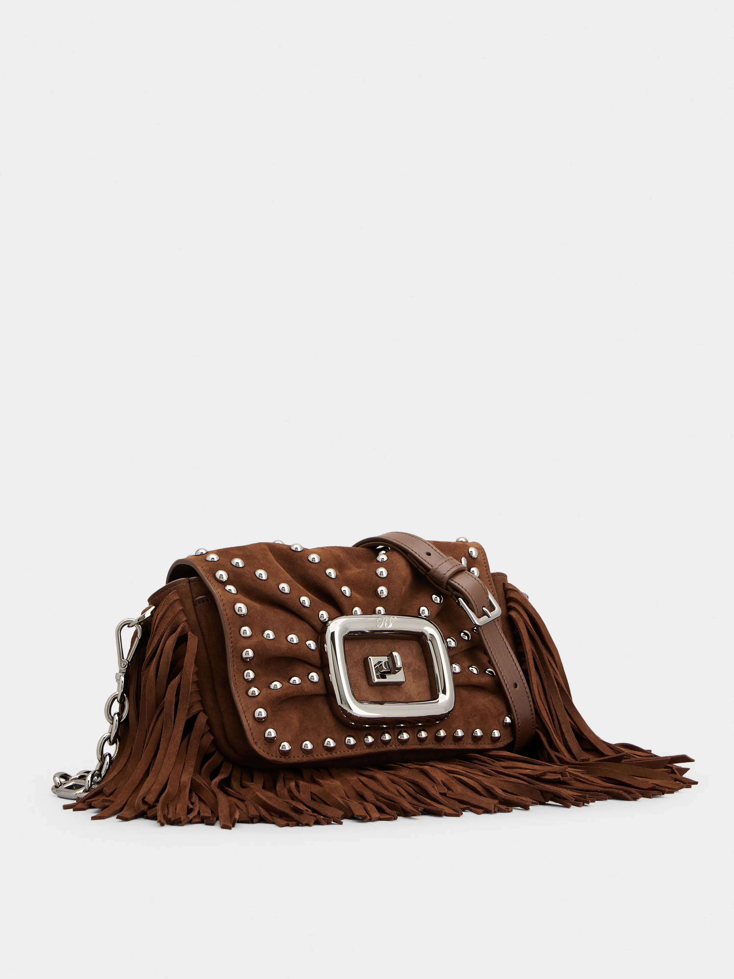 Viv' Choc Mini Bag in suede - 3