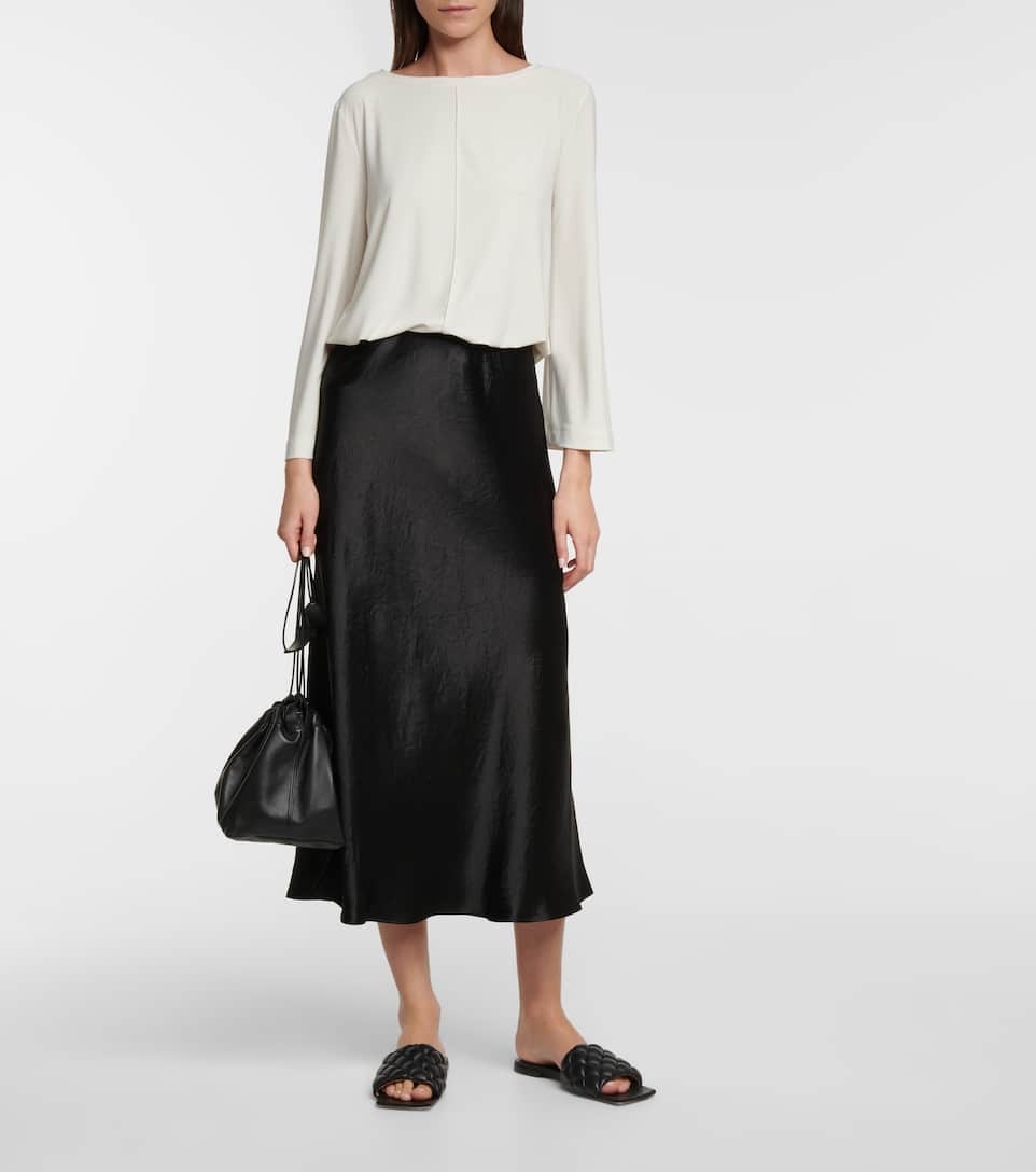 Leisure Alessio satin midi skirt - 2