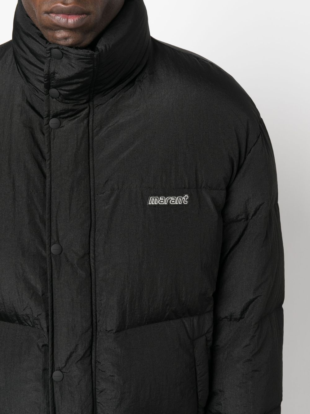 padded high-neck jacket - 5
