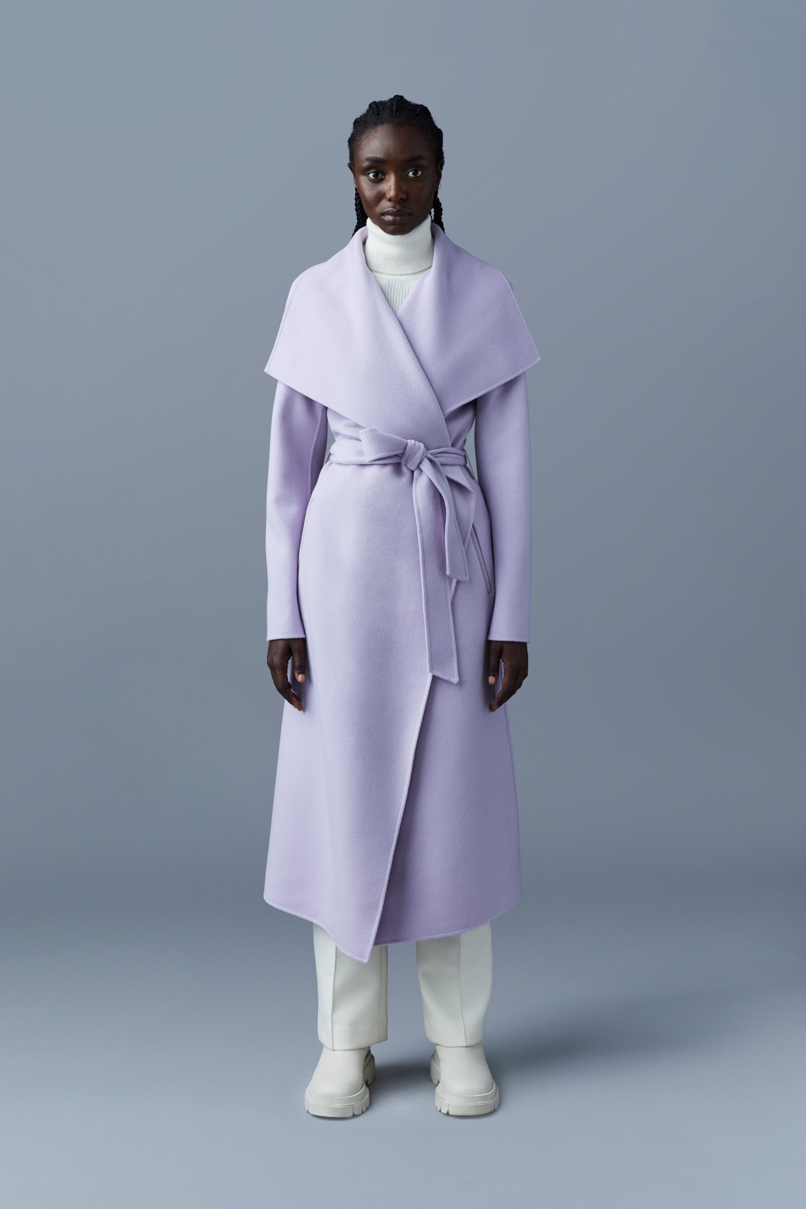 MAI-CN Double-face wool wrap coat - 2