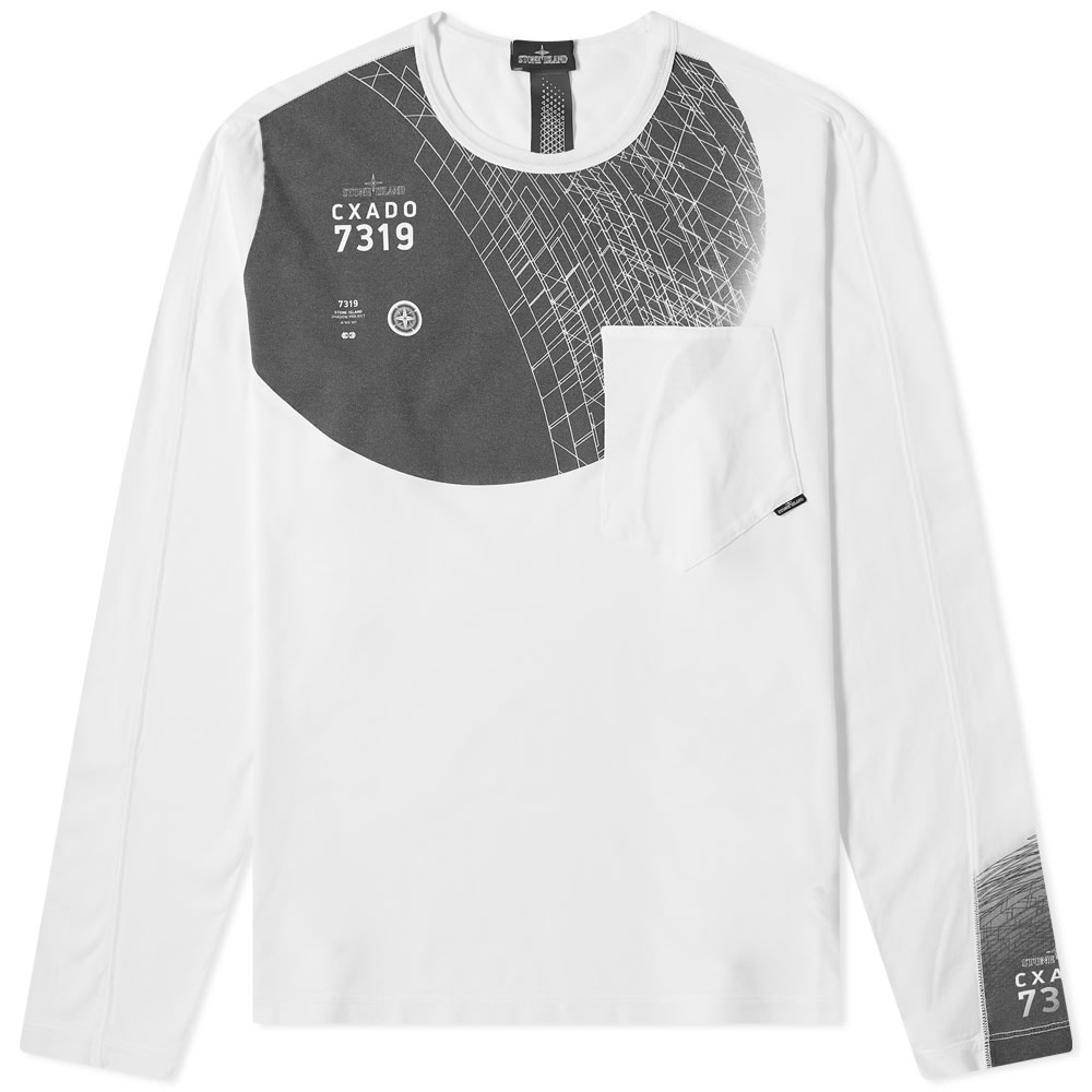 Stone Island Shadow Project Long Sleeve Logo Print Tee - 1