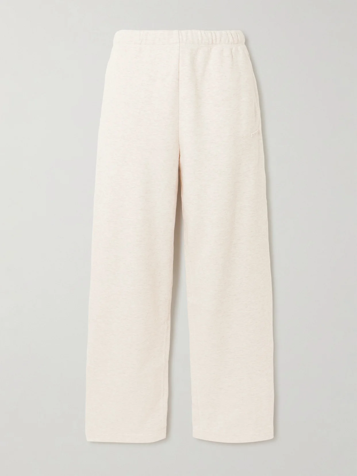 Classic Cotton-blend Jersey Straight-leg Pants - 1