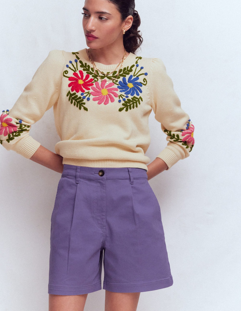 BODEN Chino Shorts-Purple Thistle outlook