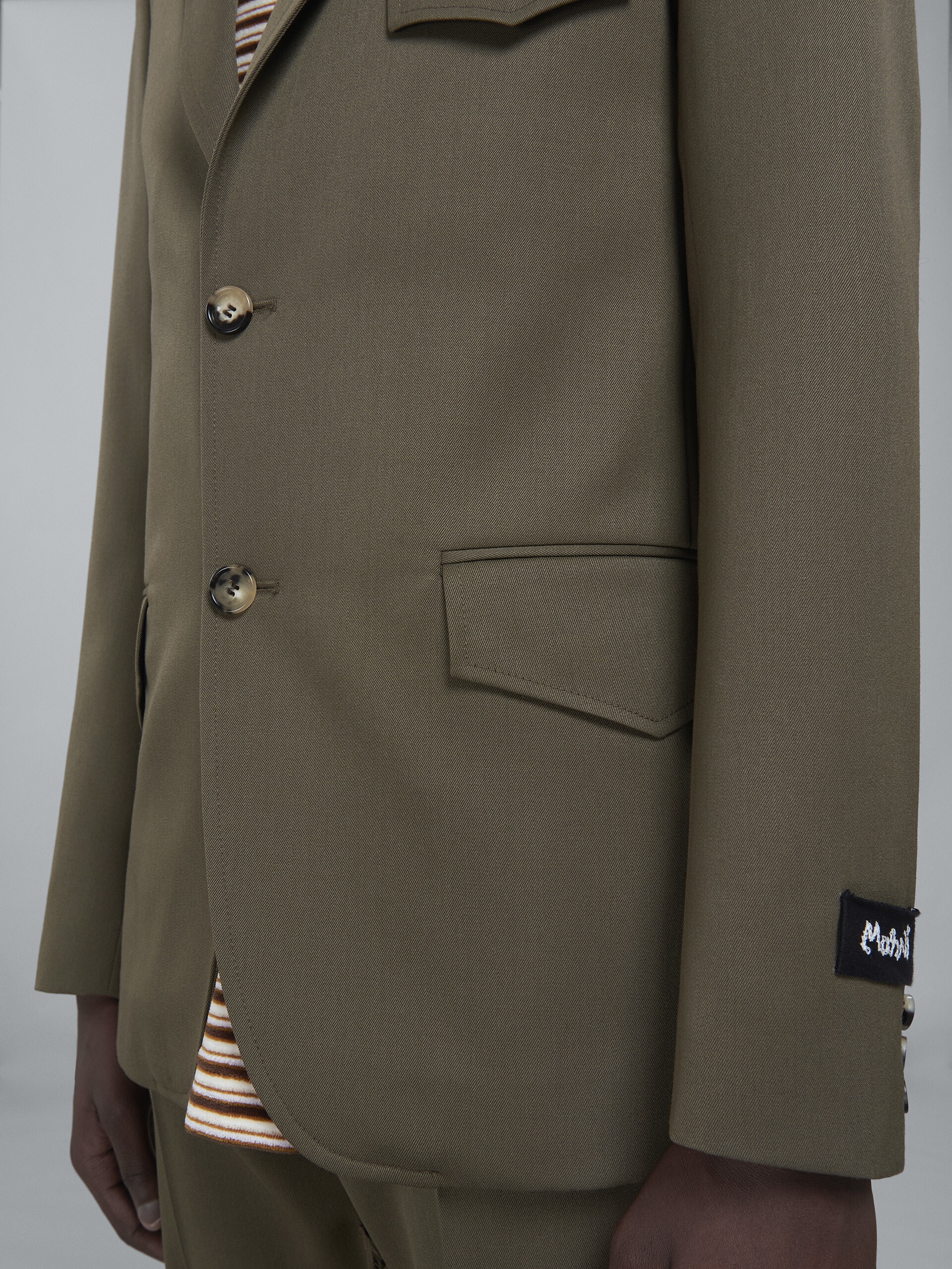 WOOL GABARDINE BLAZER - 5