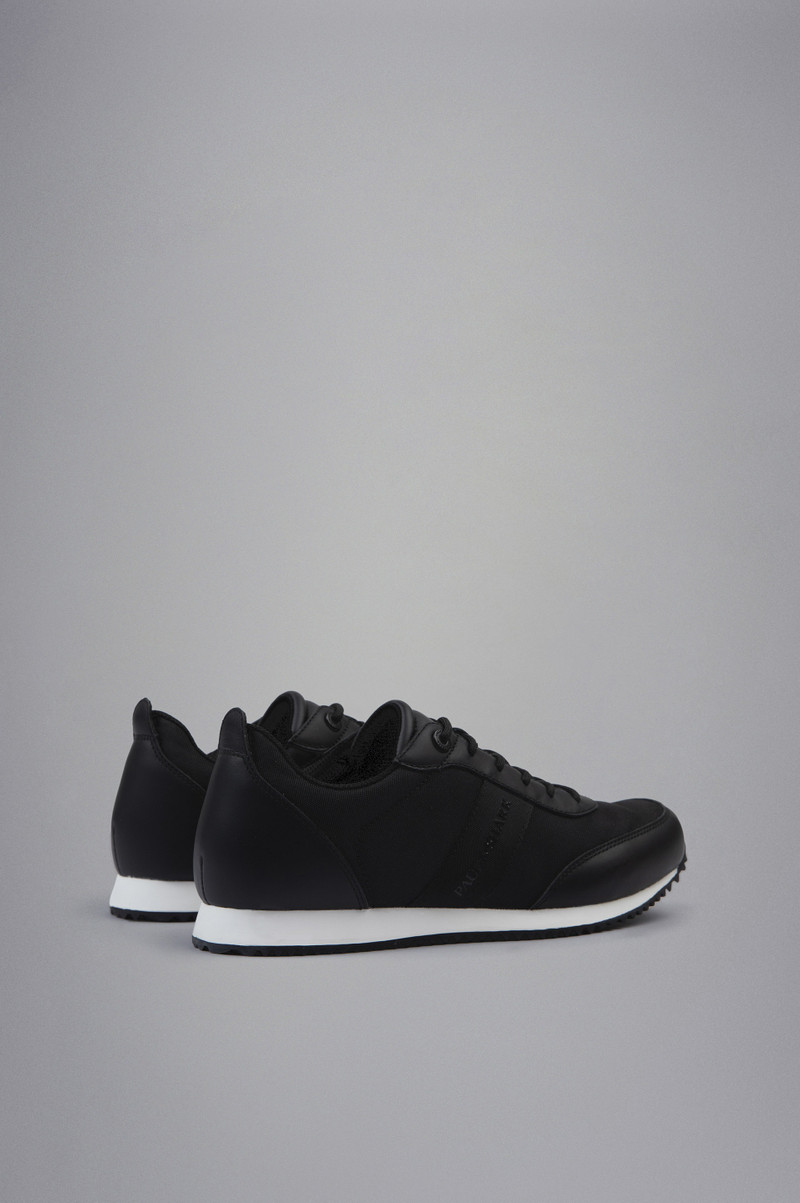 TECH FABRIC AND LEATHER HYBRID SNEAKERS 3