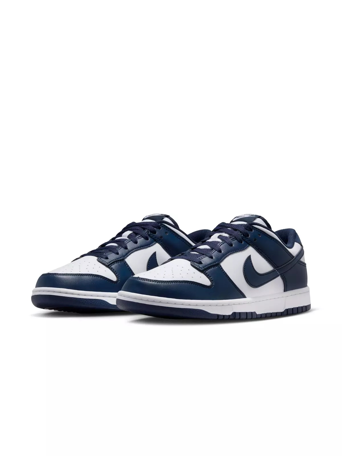 Dunk Low Retro "White/Midnight Navy" Men's Shoe - 5