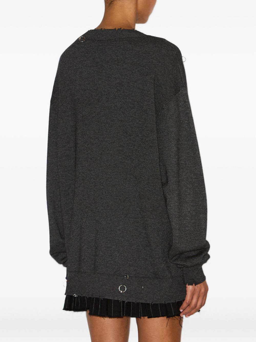 Cassandre ring-embellished pullover - 4