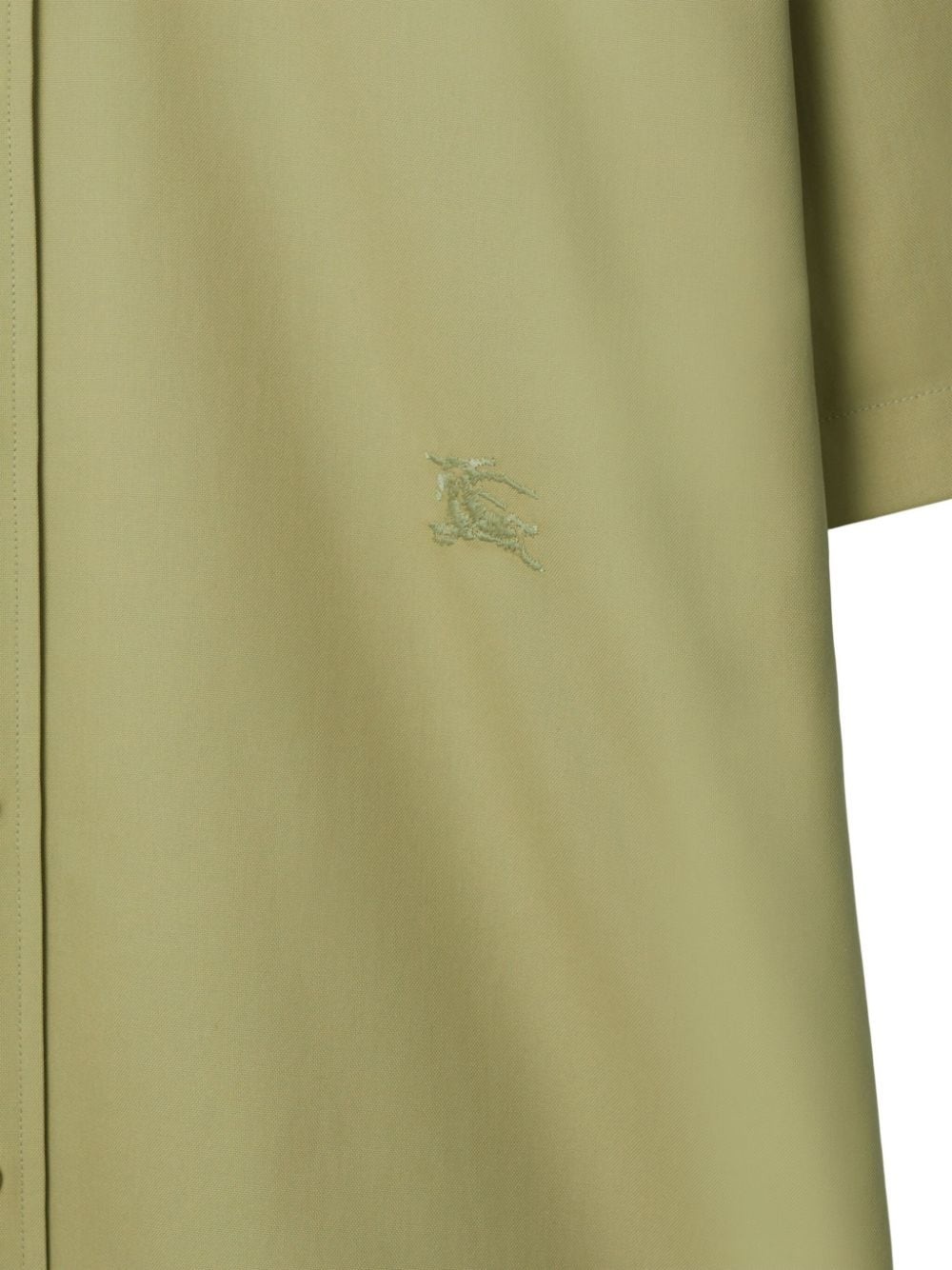 logo-embroidered poplin shirt - 6