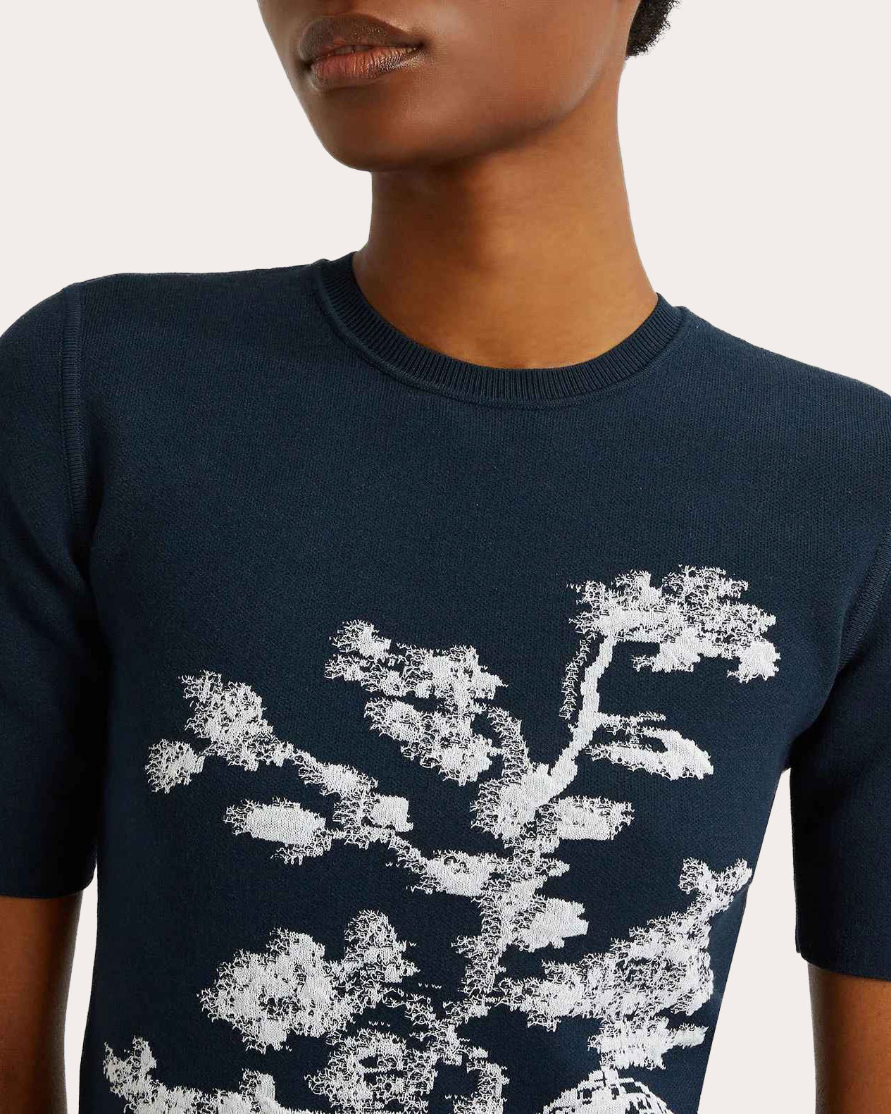 Floral Jacquard-Knit Top - 4