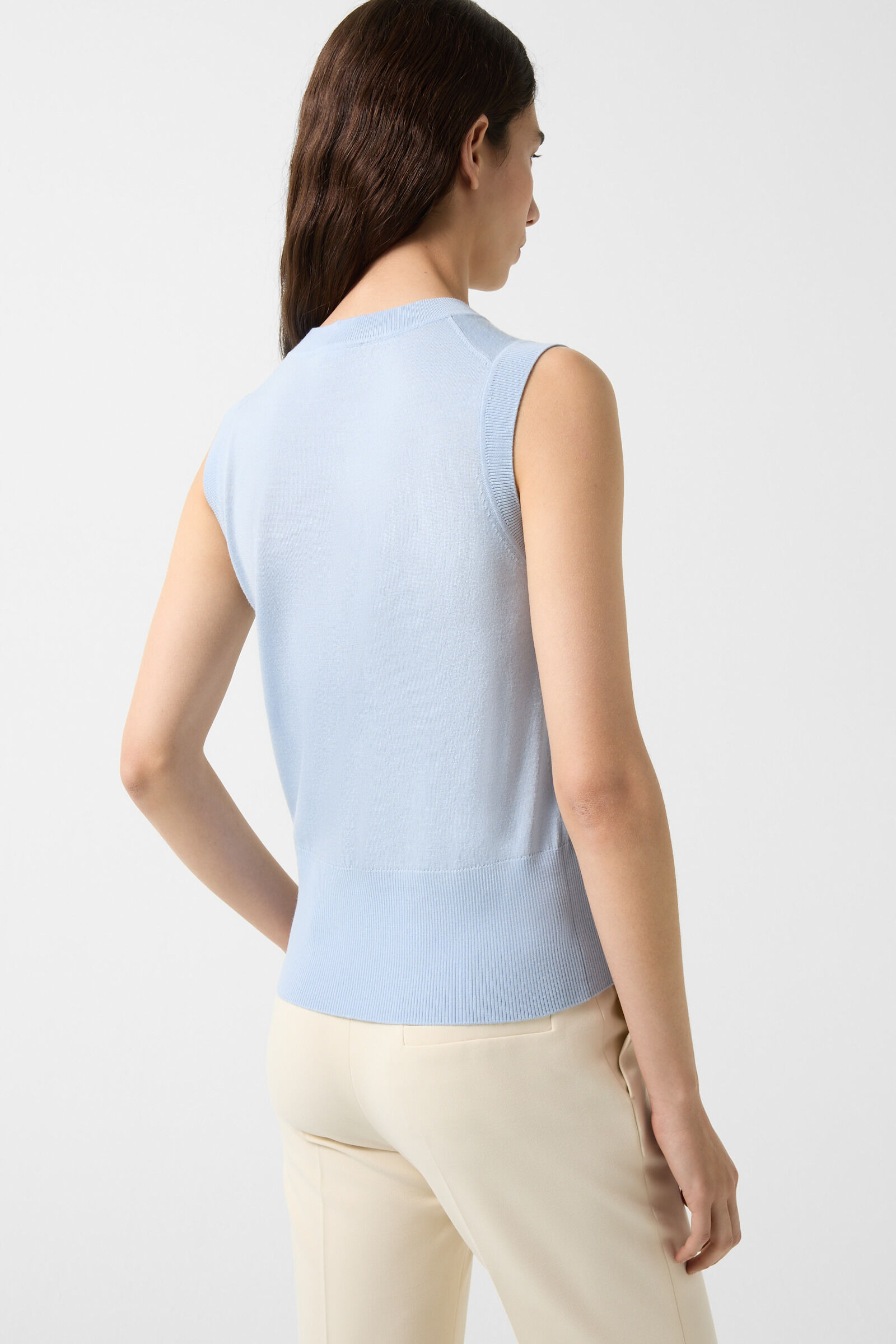 Isola Knitted top in Light blue - 3