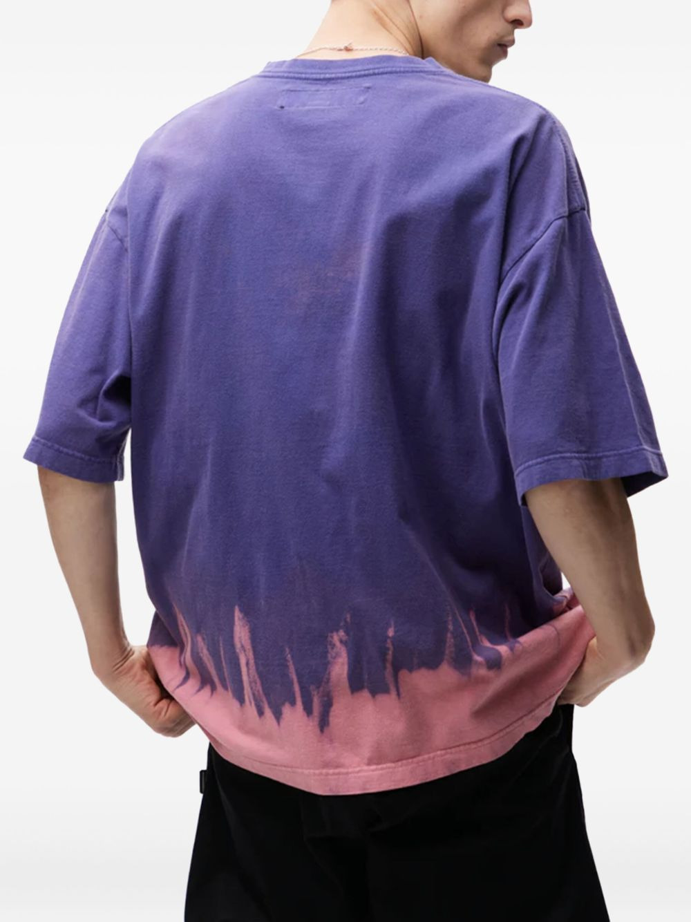 skull-print tie-dye T-shirt - 3