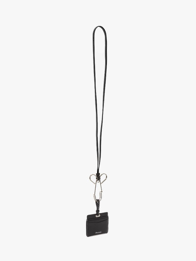 JW Anderson LEATHER CARDHOLDER WITH PENIS PIN STRAP outlook